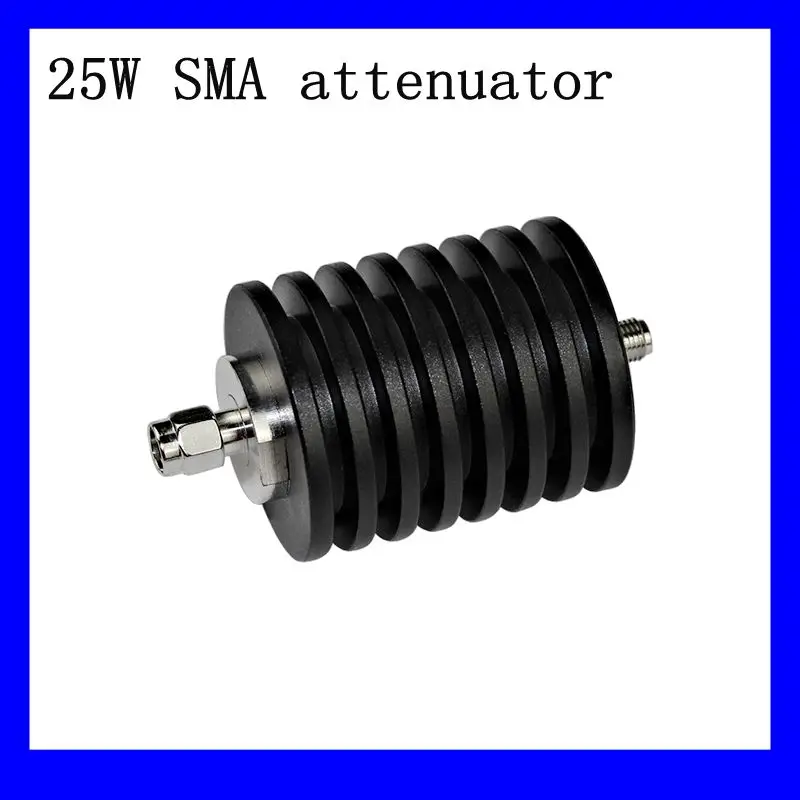 

25W SMA Type Attenuator DC-3Ghz/4Ghz 1/2/3/5/6/10/15/20/30/40/50db SMA Male Plug to Female Jack RF Coaxial Power Connector 50ohm