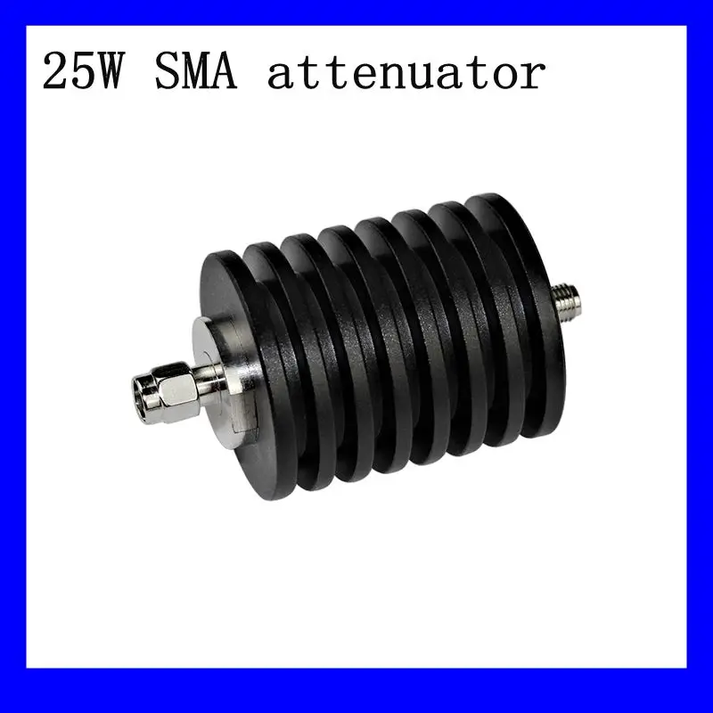 

25W SMA Type Attenuator DC-3Ghz/4Ghz 1/2/3/5/6/10/15/20/30db/40db SMA Male Plug to Female Jack RF Coaxial Power Connector 50ohm