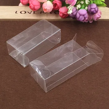 

Plastic Storage Box Transparent PVC Plastic Dust Proof box Multifunctional Sundries Jewelry/Candy Display Box 3*4*8.2cm