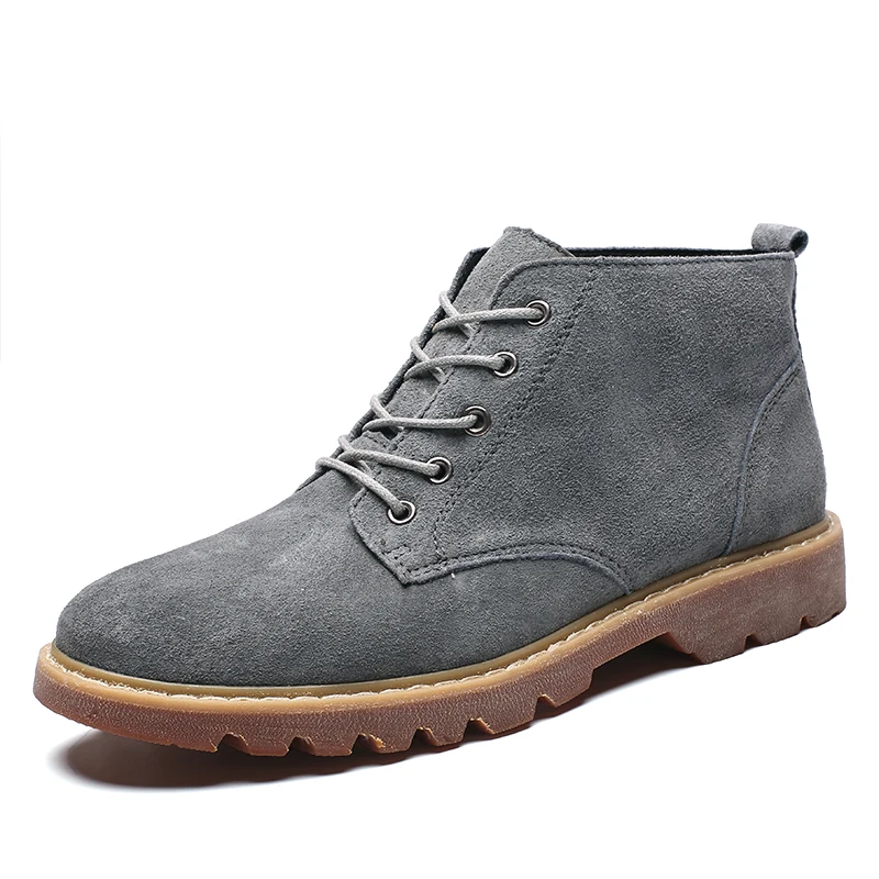 

Fresh Handsome Men Chelsea Boots Lace-up Oxfords Suede Winter Men Boots Desert Round Toe Men Shoe Casual Boots Size 38-48 %577