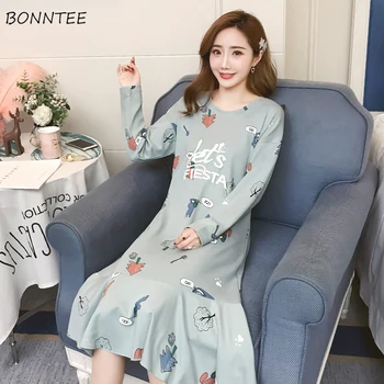 

Sleepshirts Women Plus Size 3XL Nightgowns Womens Sweet Pink Mid-long High Quality Soft Harajuku Daily Casual Fashion HOT Chic