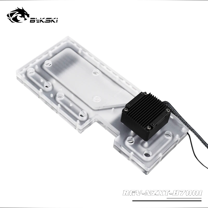 BYKSKI акриловая водная доска Решение подходит NZXT H700I чехол для компьютера для специального резервуара/3PIN RGB 5 v/Поддержка Combo DDC насос