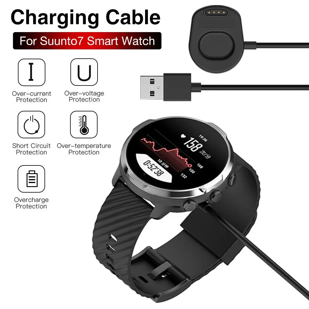 New USB Charger Cradle For Suunto 7 Charging Cable For Suunto7 Smart Watch Accessories Wireless Replacement Charger Dock Adapter