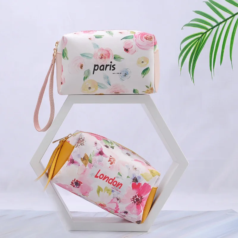 

Multi Functional Women's PU Zipper Cosmetic Bag Cute Zero Convenient Handbag Storage Bag