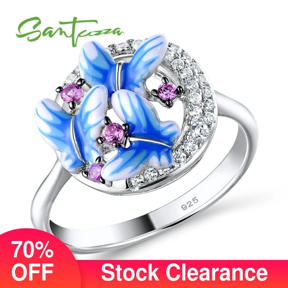 100% 925 Anillo De Plata Esterlina Anillo De Color Charm De 100% 925 Anillo De Plata Esterlina Anillo De Color Charm De