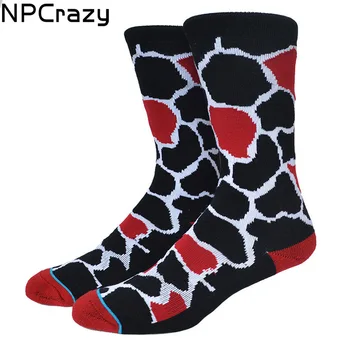 

Towel Bottom Casual Sports Socks Comfortable Boneless Seam Men's Crew Meias Skateboard Hip hop Socks Y383