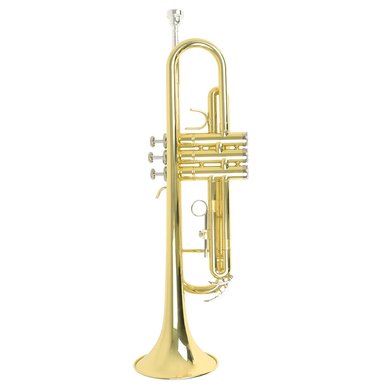 

Quality Top Quality Trumpet Bb B Flat Durable Brass Trumpet with a Mouthpiece