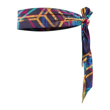 Эластичная спортивная повязка для волос Нескользящая фитнес-повязки на голову для йоги Быстросохнущий пот-абсорбент шарф Беговая повязка эластичный обруч для головы