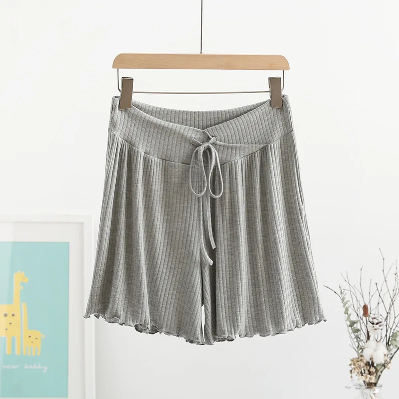 Calças de Segurança Maternidade Wear Leggings Verão Fino Baixa Cintura Shorts Saia Mulher Grávida Confortável 2020 Mod. 200079 5 High Quality Mamãe e Bebê