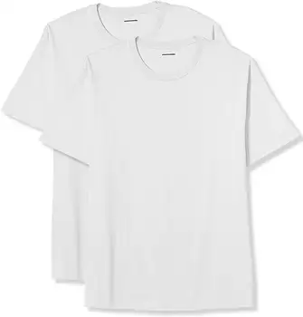 

2020 zhekou NEW Men's Big and Tall 2-Pack Short-Sleeve Crewneck T-Shirt Short Casual Cotton O-Neck