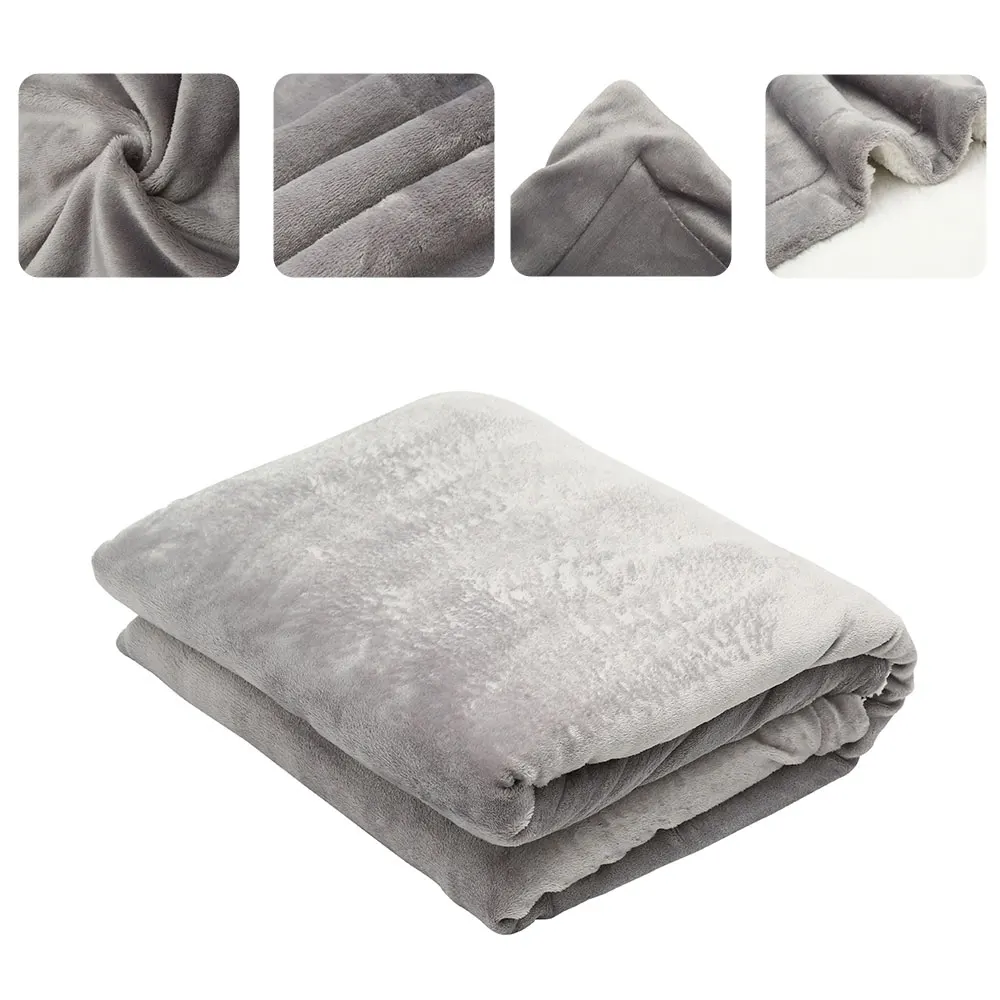 Winter Blanket Fleece Super Warm Soft Blankets Throw On Sofa Bed Cover Square