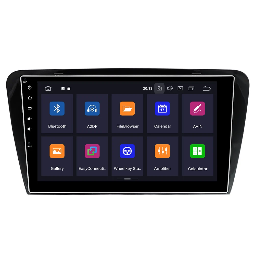 Автомобильный DVD плеер с GPS навигацией Android 9 1 IPS экран 10 дюйма радио для Skoda Octavia A7