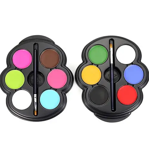 

Face Body Paint Drawing Pigment Safety DIY Palette Halloween Party Makeup Gift