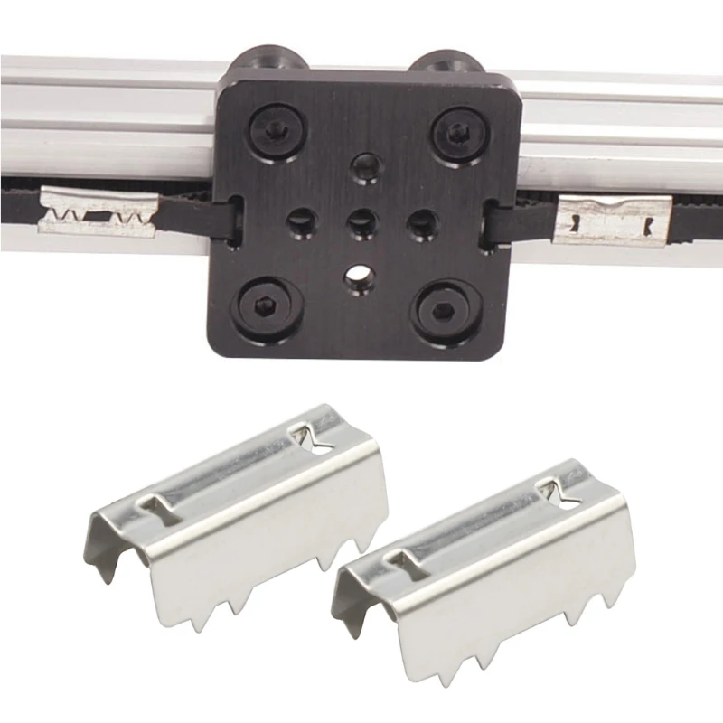 10pcs3DPrinterGT2OpenBeltClipOpenendTimingBeltsBeltClamp