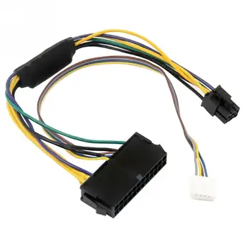 

11 Inches Power Supply Cable 24Pin To 6Pin Mainboard Server Adapter Line For HP Elite 8100 8200 8300 800G1