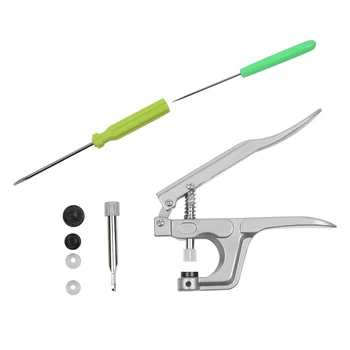

Plastic Resin Press Stud Cloth Tool Kit + Fastener Snap Pliers KAM Button Set #