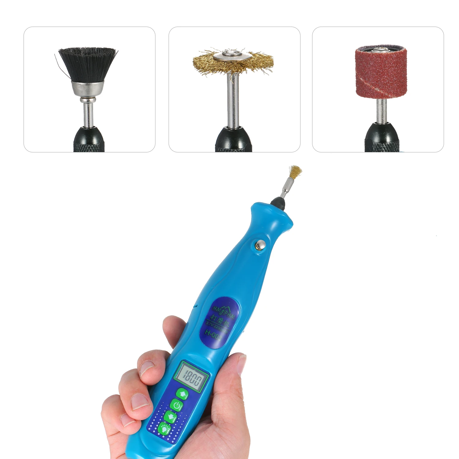 Intelligent Digital Display Electric Grinder Speed Adjustable Digital Display Screen LED Lighting Electric Grinder H-003