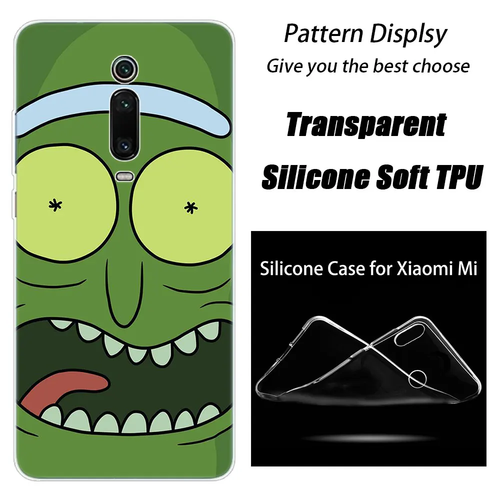 Силиконовый чехол Rick and marty Pickle Ric для Xiaomi mi 9T Pro CC9E 9 9SE 8 A3 A2 Lite A1 5X 6X mi x 3 2S Play Pocophone F1 - Цвет: 002
