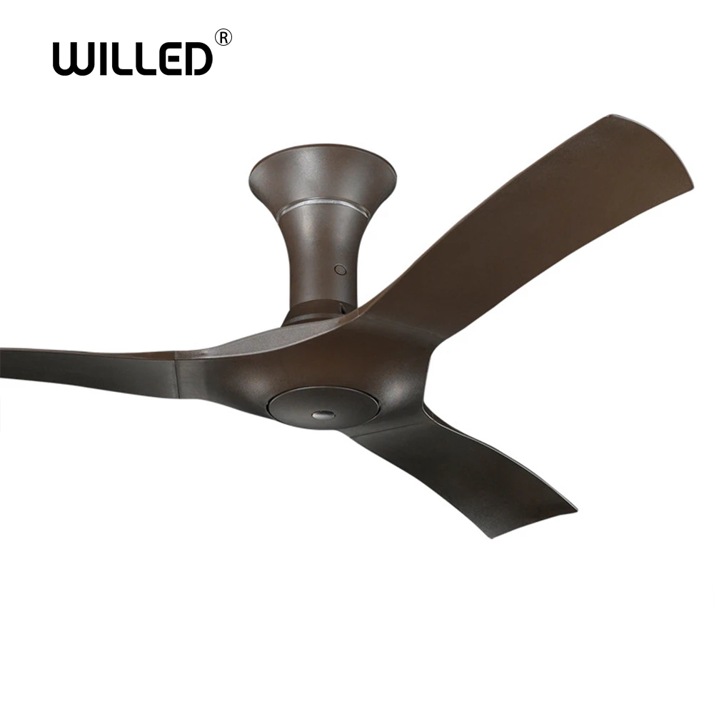 

54 inch Ceiling Fan With Remote Control Modern Nordic 3 ABS Blades Attic Without Light Dining Room Lamp Fan 220v