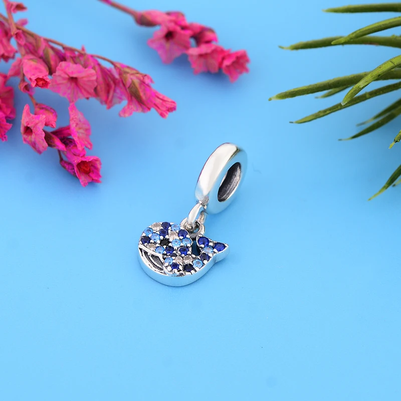 New 925 Sterling Silver My Blue Whale Dangle Charm Fit Original European Me Link Bracelet Pendant DIY Jewelry | Украшения и