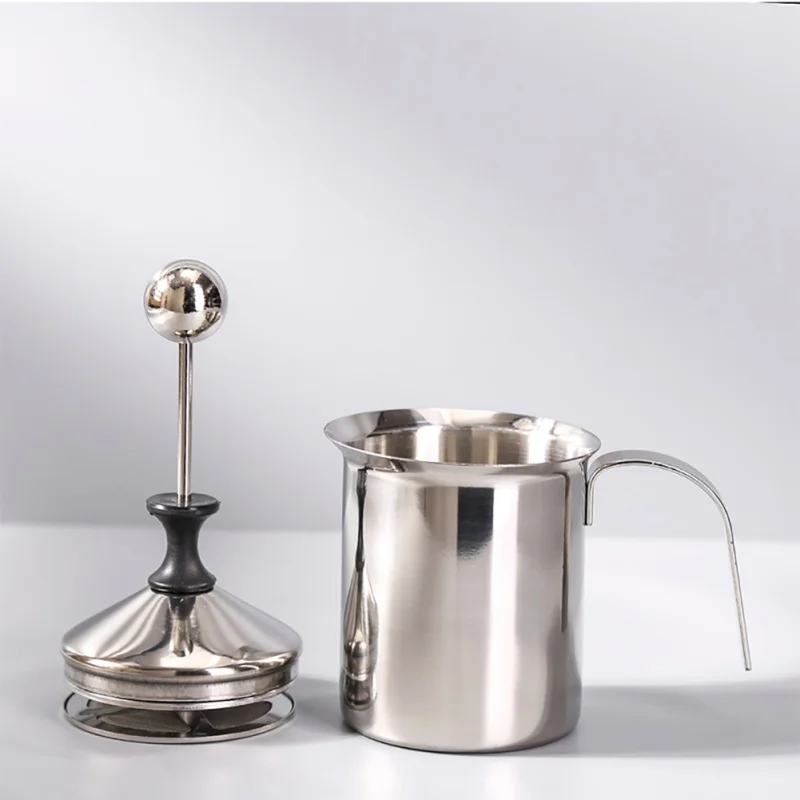 

Milk Frother 400ml Japanese Style Double-layer Filter Manual Milk Frother Coffee Supplies