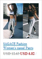 SAGACE Women's Leisure Pants pocket Bottoms Autumn Spring Sweatpants Double Striped Jogger Haren Pants Sportswear Trousers A1115