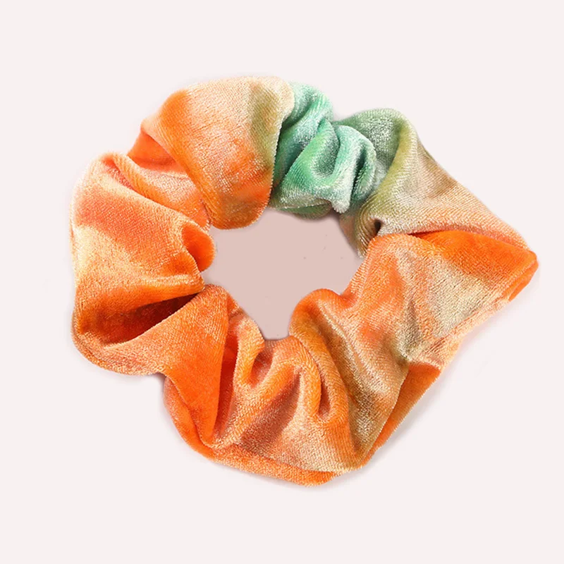 12 шт. Горячая окрашенные волосы Crunchie Velvet Hair Ring Tie новые аксессуары для волос женские эластичные резинки для волос оптом