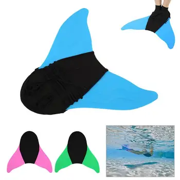 

Lightweight Swim One-Piece Pedal Training Flippers Plastic Deep Sea Fins Swimming Tool Outdoor Sport Webbed Feet Snorkeling