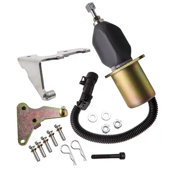 

Fuel Shut Off Solenoid Set For Dodge Diesel Cummins 2500 3500 1994 1995-1998 2.5" Bolts spacing, 3 Flat Pins