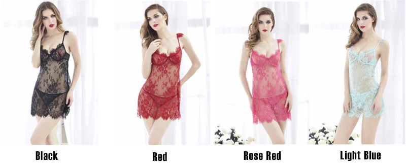 MUSHIERYA сексуальное женское нижнее белье Babydoll горячее эротическое женское кружевное платье для сна Прозрачная сорочка Нижнее белье нижнее белье
