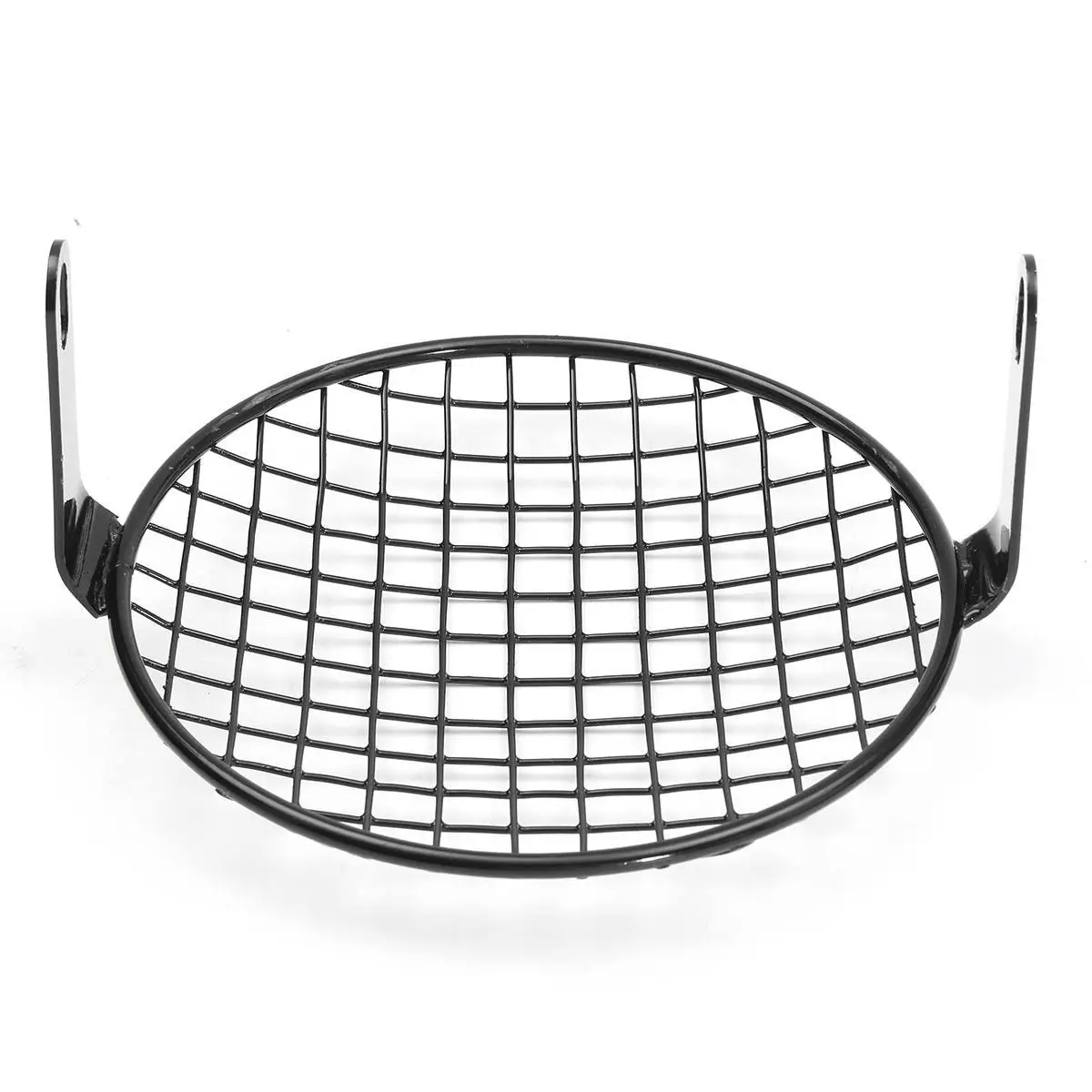 6.4 Inch Motorcycle Front Headlight Mesh Grill Mask Steel Retro Head Lamp Cover Mount Protector Guard for Honda for Bobber CB