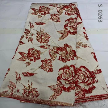 

Best Quality Jacquard Fabric Brocade Lace African Lace Fabric Nigerian Bridal Brocade Fabric for Wedding Evening Dress
