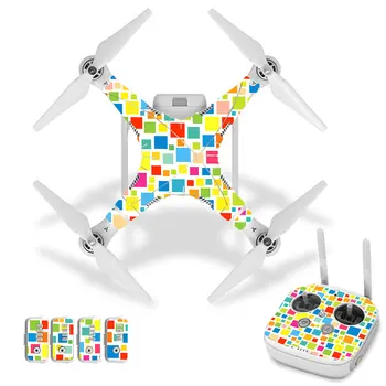

Colorful Block Style Vinyl Skin Sticker for DJI Phantom 3 Drone And Remote Controller 0081
