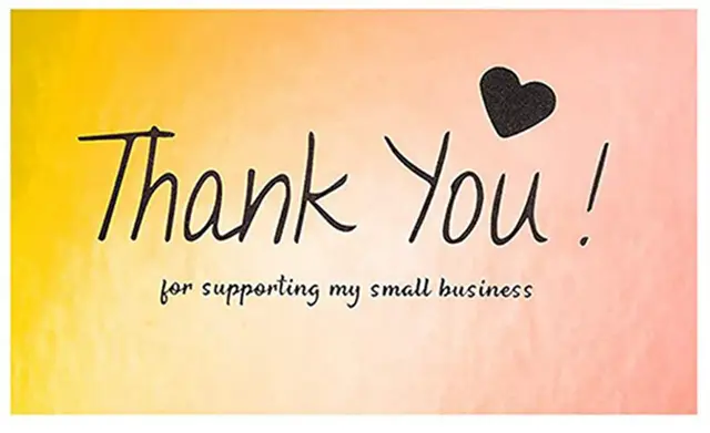 50Pcs Thank You for Your Order Business Cards Greeting for Party Shopping Purchase Cards Appreciation Card for Small Business Style 9