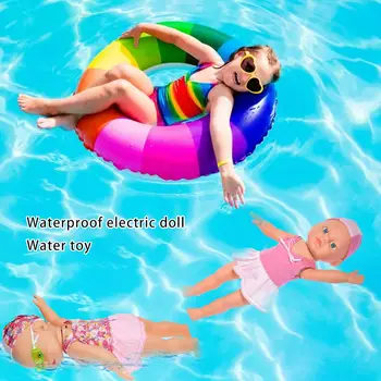 

Electric Swimming Doll Kid Girls Toy New Bath Swimming Pool Waterproof Dolls Joint Movable Dolls Best Gift Toy For Children