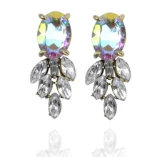 PPG& PGG новые роскошные брендовые массивные серьги с кристаллами для женщин, винтажные бронзовые серьги из горного хрусталя