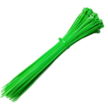 

4*250mm Self-Locking Plastic Nylon Cable Zip Tie 100pcs Fasten Loop Wire Binding Wrap Strap 40lbs green Width 3.6mm
