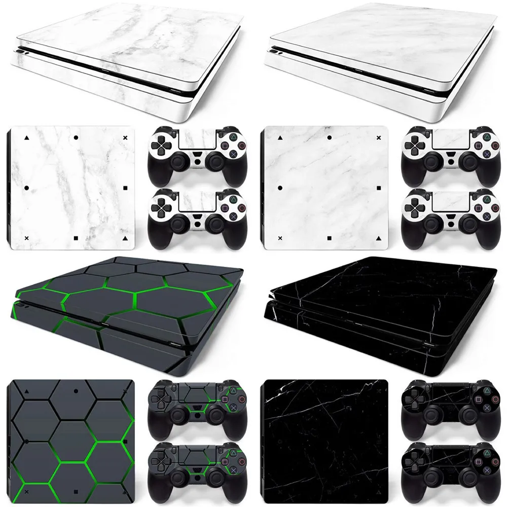 Лучшая продажа дизайнерская наклейка для кожи PS4 Slim консоль и контроллеры|sticker