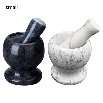 

Herb Mill Crusher Stone Mortar With Pestle Garlic Pugging Pot Pharmacy Mixing Grinding Bowl Press Masher Grinder