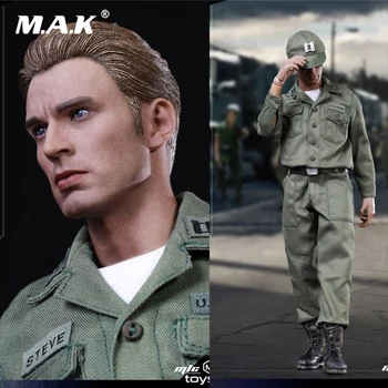 

Collectible NO.001:1/6 Scale Stealth Edition Captain America Uniform Edition Full Set Action Figure Model for Fans Holiday Gifts