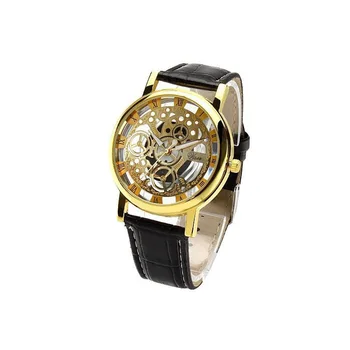 

Fashion Watch Silver & Golden Luxury Hollow Steel Watches Men Women Unisex Hombre Quartz Wrist watch Clock Retro Relogio