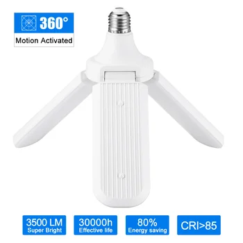 

LED Four-Leaf Light Foldable Super Bright Lamp 60W Constant Current Wide Voltage Household Warehouse Energy Saving Lamp