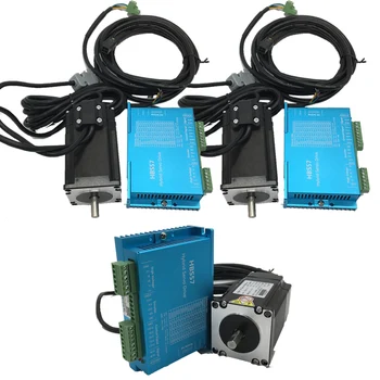 

3 Kit Nema23 57MM 3Nm 430Oz-in Closed Loop Stepper Motor Driver Encoder Hybird Easy Servo Stepper Motor for CNC Mill Engraving