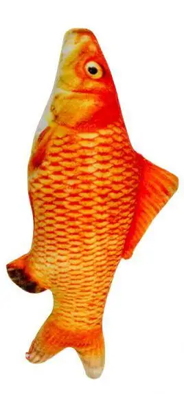 Carp 3D плюшевая креативная игрушка в форме карпа, игрушка для кошки, подарок, симпатичная игрушка для игры в рыбку, подарки для питомца, кошачья мята, мягкая подушка 20 см - Цвет: Carp