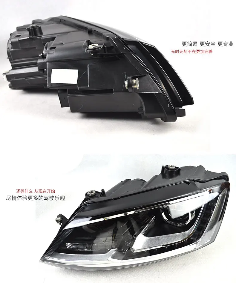 Автомобильный Стайлинг для VW Jetta фары 2012- Jetta светодиодные фары фара led drl проектор фары H7 hid Биксеноновые линзы