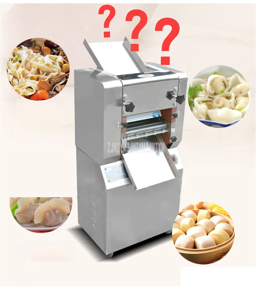 1500W Нержавеющая сталь Электрический для теста Пресс машина скалка для пельменей Автоматическая заготовка машина для изготовления лапши