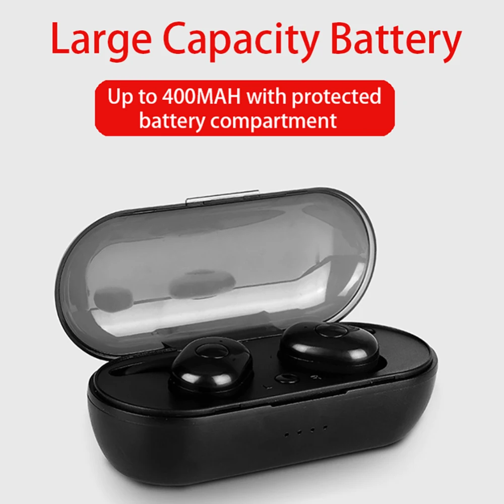 TWS Bluetooth 5 0 Headset Stereo Earbuds Earphone Sport Headset with Charging Box Wireless Headsets for xiaomi All Smart Phone