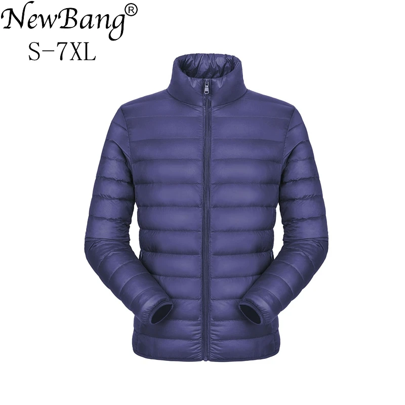 NewBang Plus 7XL ультра легкий пуховик для мужчин мужской теплый портативный ветровка