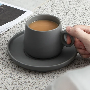

Luxury Small Coffee Cup And Saucer Ceramic Unbreakable Porcelain Japanese Ceramic Cup Chavenas De Cafe Daily Supplies 50CS50