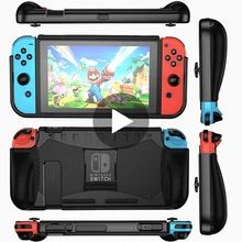 Para Nintendo interruptor alegría Con cubierta de alegría-con la piel Nintedo interruptor Shell accesorios de juego de vivienda Joystick Gamepad Control